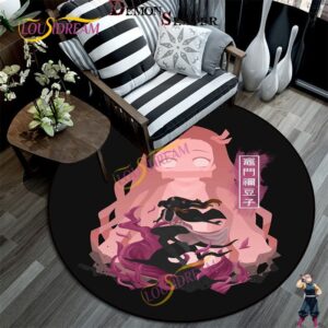 Tapis rond Demon Slayer Nezuko Kamado, modèle Démon