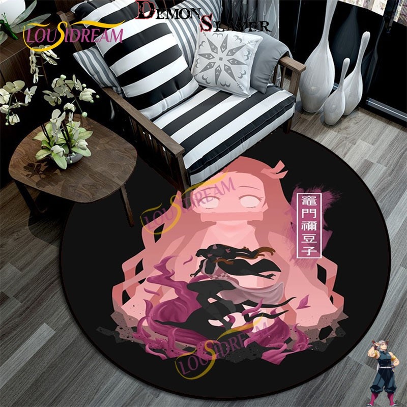 Tapis rond Demon Slayer Nezuko Kamado, modèle Démon