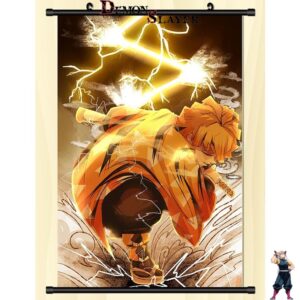 Poster déroulant Zenitsu Souffle du Tonerre pour Demon Slayer