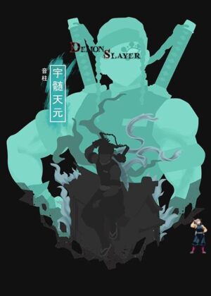Poster dessin Demon Slayer Tengen Uzui, formats au choix