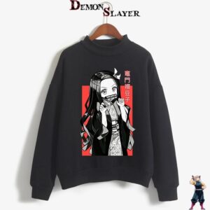 Pull Demon Slayer Nezuko Kamado avec bambou