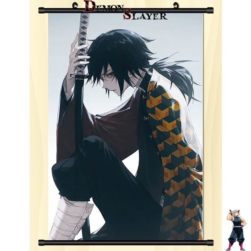 Poster déroulant Demon Slayer Giyu Tomioka triste, 2 tailles