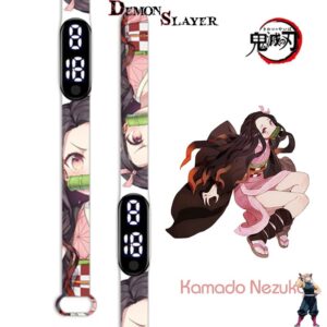 Montre Demon Slayer LED Nezuko Kamado Combat, modèle 1
