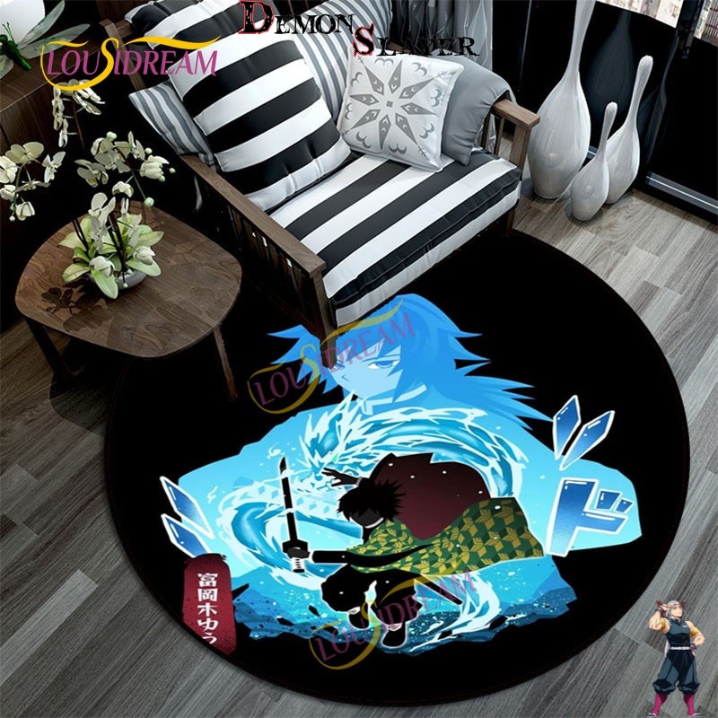 Tapis rond Demon Slayer Giyu Tomioka Hashira en 5 tailles