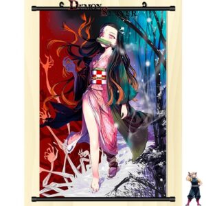 Poster déroulant Demon Slayer avec Nezuko Kamado