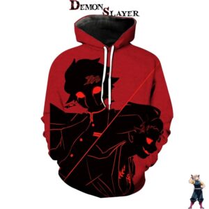 Sweat Demon Slayer Tanjiro Démon en tailles XXS à 5XL