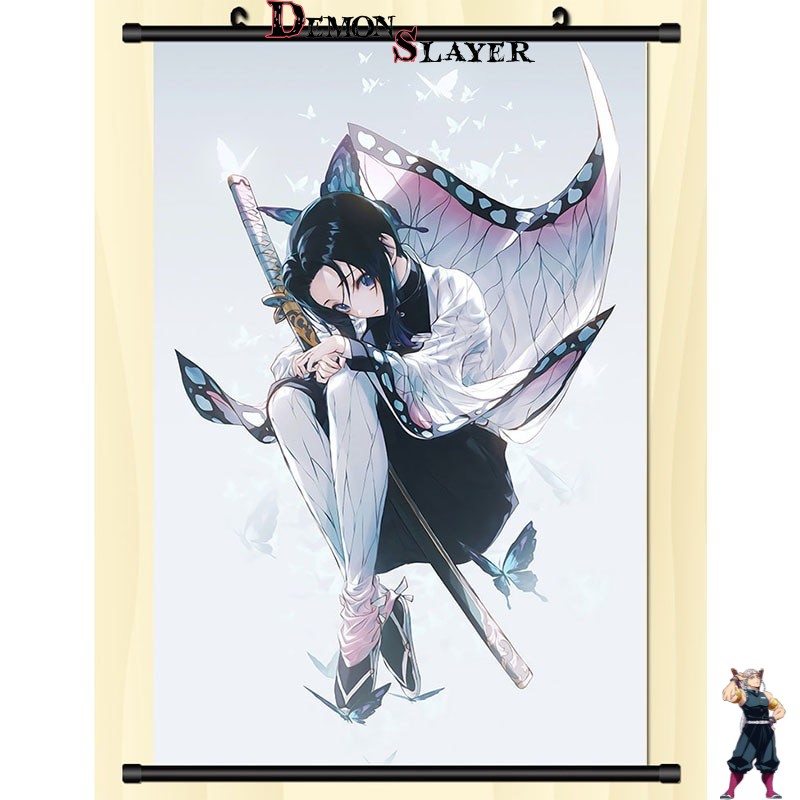 Poster déroulant Demon Slayer Shinobu Kocho assise Style40