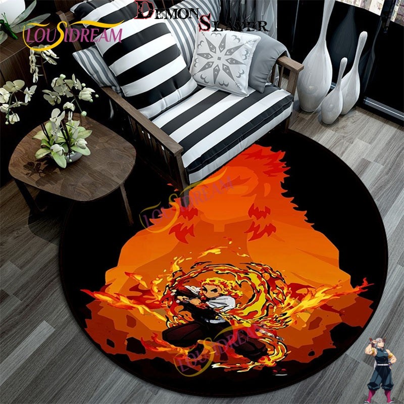 Tapis rond Kyojuro Rengoku Demon Slayer