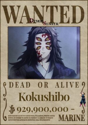 Poster avis de recherche Demon Slayer Kokushibo