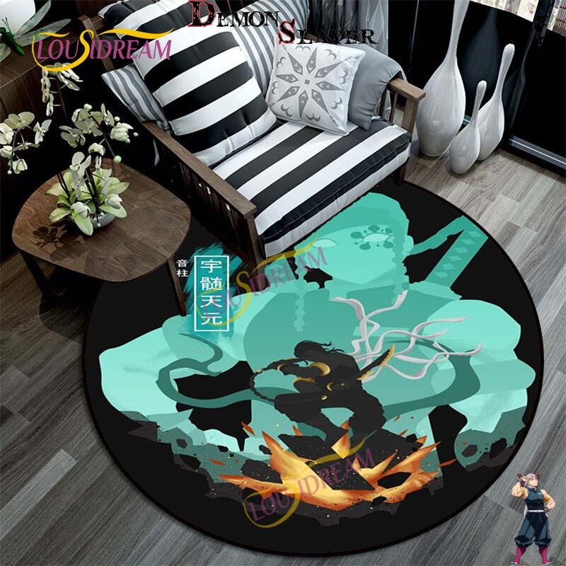 Tapis rond Demon Slayer Tengen Uzui Hashira en 5 tailles