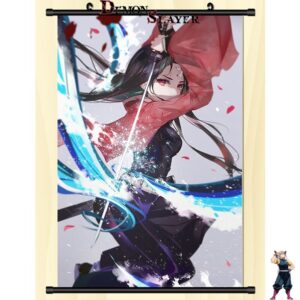 Poster déroulant Demon Slayer Ninja, en 20 cm x 30 cm ou 30 cm x 45 cm