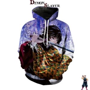 Sweat Demon Slayer Giyu Tomioka avec son katana