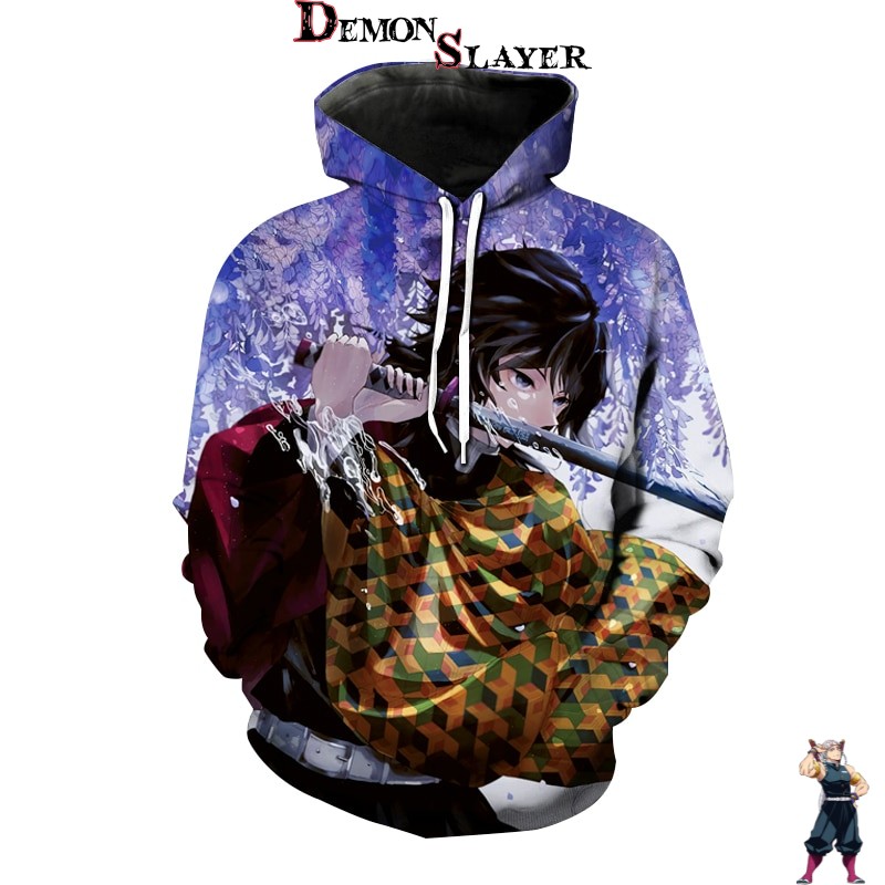 Sweat Demon Slayer Giyu Tomioka avec son katana