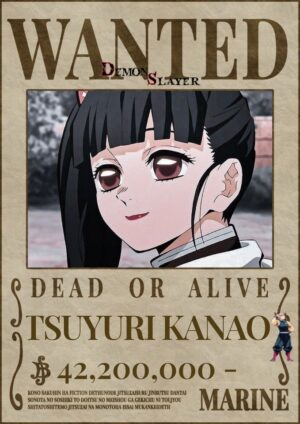 Poster avis de recherche Demon Slayer Kanao Tsuyuri