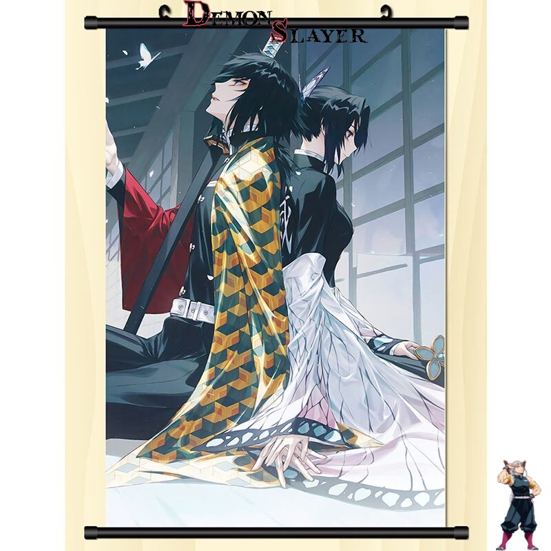 Poster déroulant Demon Slayer Tomioka et Shinobu, Style50