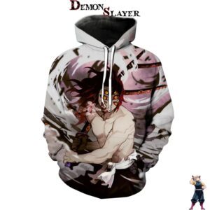 Sweat Kokushibo Demon Slayer en tailles XXS à 5XL