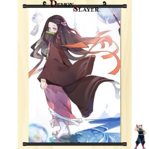 Poster déroulant Demon Slayer Nezuko Kamado s'en allant, format au choix