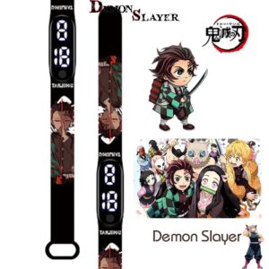 Montre LED Demon Slayer Tanjiro Kamado Kawaï, modèle 13