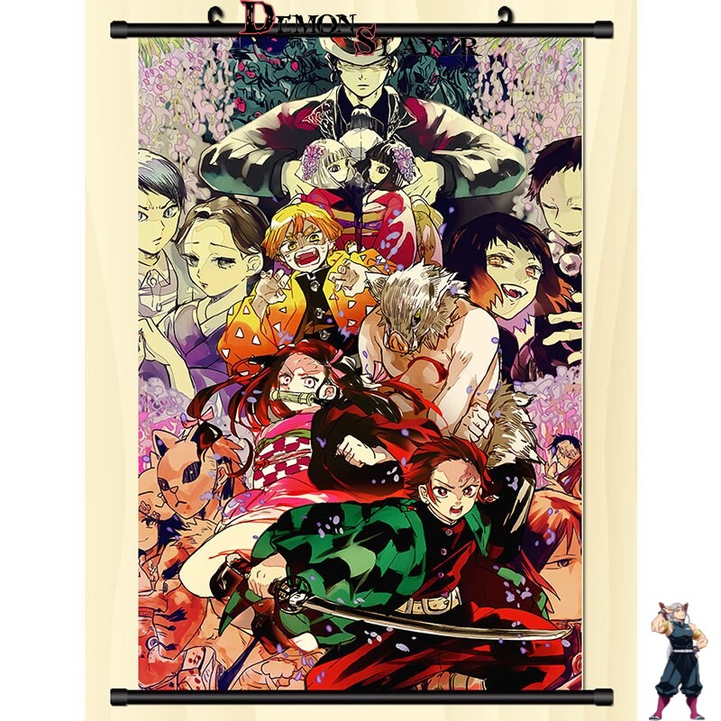 Poster déroulant Demon Slayer Nezuko Sexy, modèles Personnages Réunis ou Nezuko Sexy