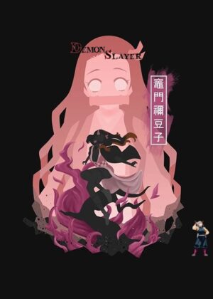 Poster dessin Demon Slayer Nezuko Kamado en plusieurs formats