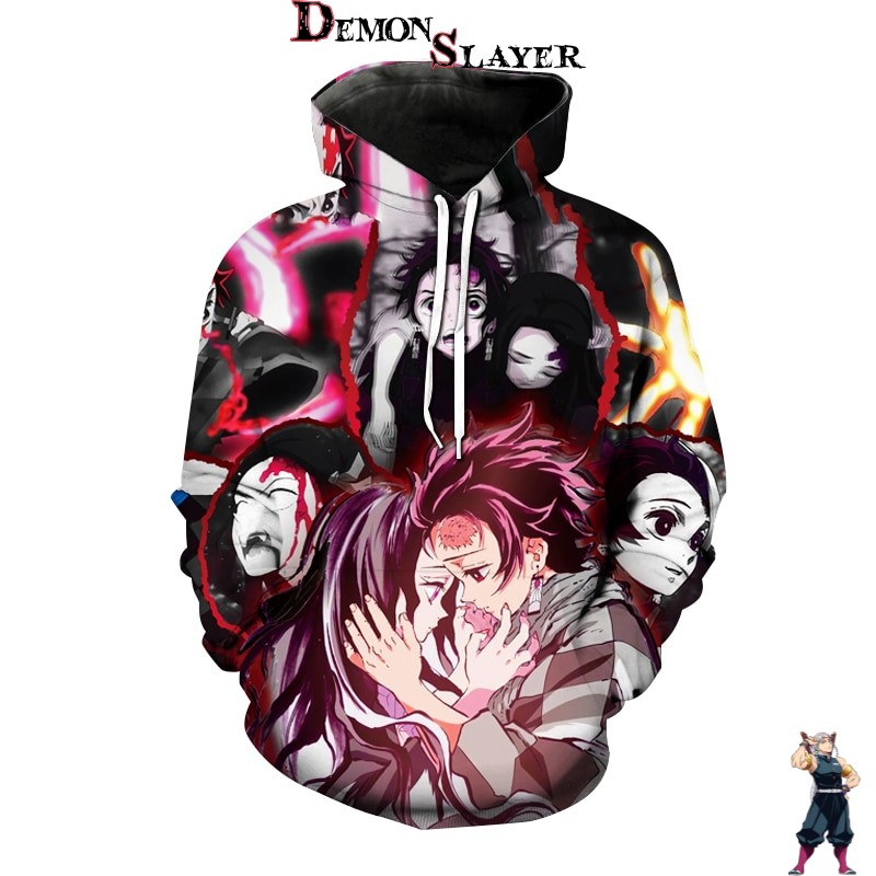 Sweat Demon Slayer Tanjiro avec sa soeur Nezuko