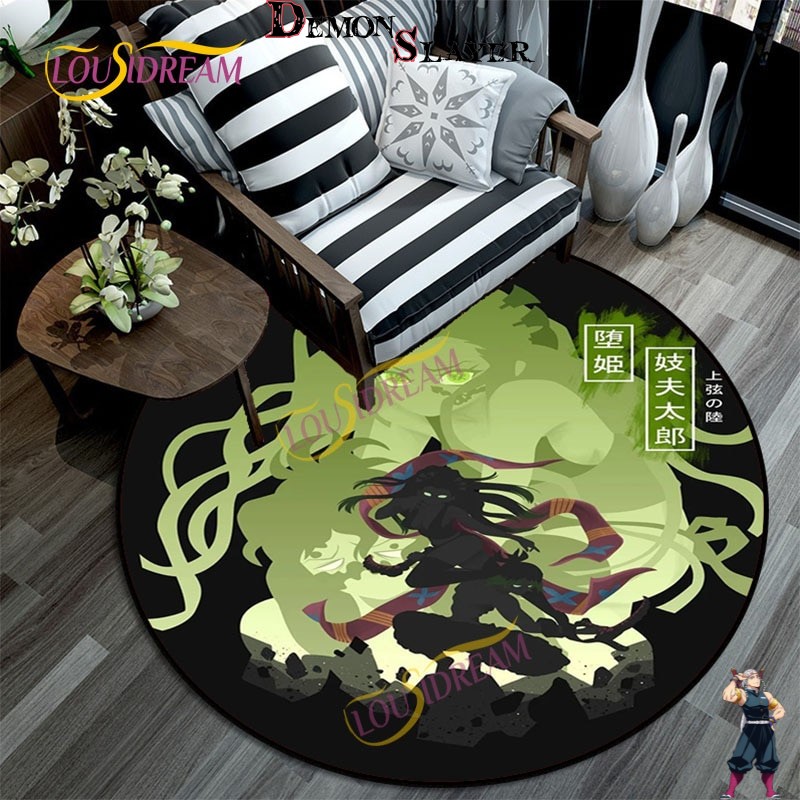 Tapis rond Demon Slayer avec Daki