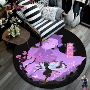 Tapis rond Shinobu Kocho Demon Slayer, 60 à 150 cm