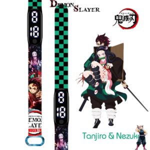 Montre Demon Slayer LED avec Tanjiro & Nezuko, modèle 7