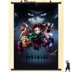 Poster déroulant Demon Slayer en tailles 20 cm x 30 cm ou 30 cm x 45 cm