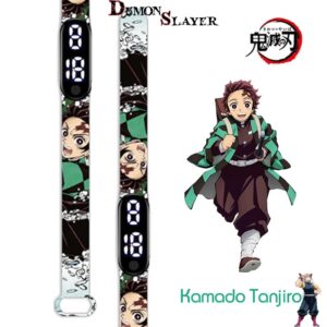 Montre Demon Slayer LED Tanjiro Kamado Course, modèle 1