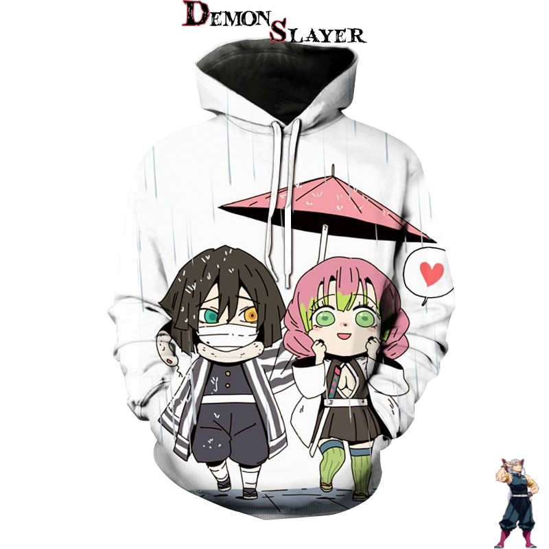 Sweat Demon Slayer Obanai et Mitsuri Kanroji du XXS au 5XL