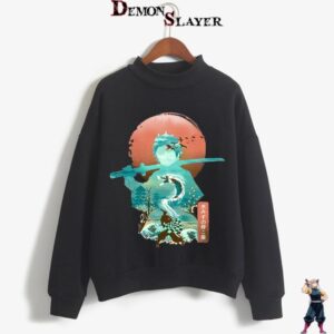 Pull Demon Slayer Tanjiro Lune du S au 2XL
