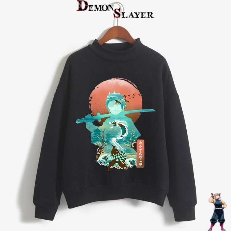 Pull Demon Slayer Tanjiro Lune du S au 2XL