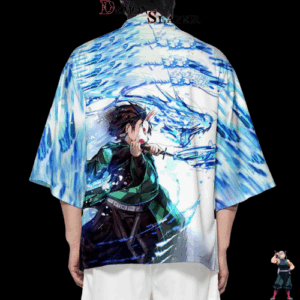 Kimono Tanjiro Souffle de l’Eau Demon Slayer