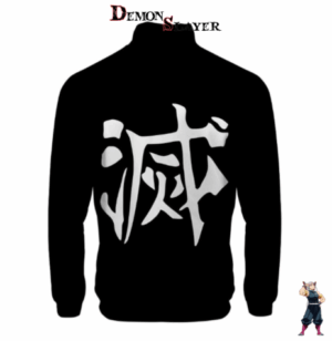 Veste de jogging noire Demon Slayer