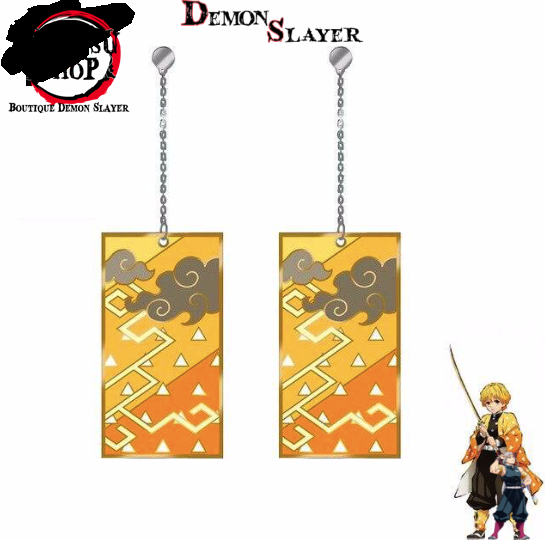 Boucles d’oreilles Zenitsu de Demon Slayer
