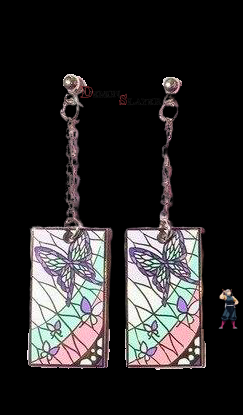 Boucles d'oreilles Demon Slayer Shinobu, Souffle des Insectes