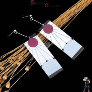 Boucles d'oreilles Demon Slayer Tanjiro, bijou personnage