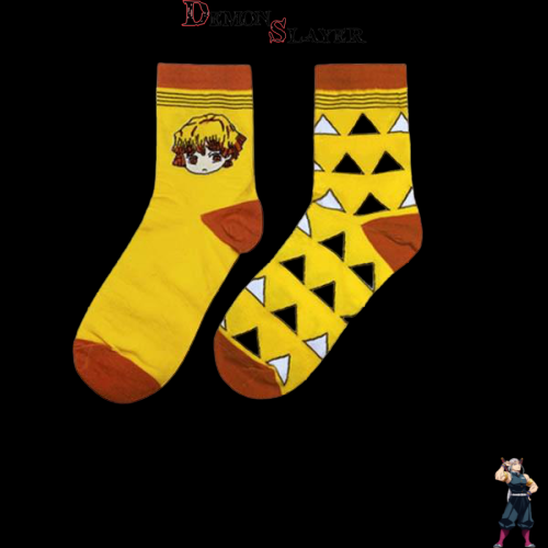 Chaussettes Demon Slayer à l'effigie d'Agatsuma Zenitsu