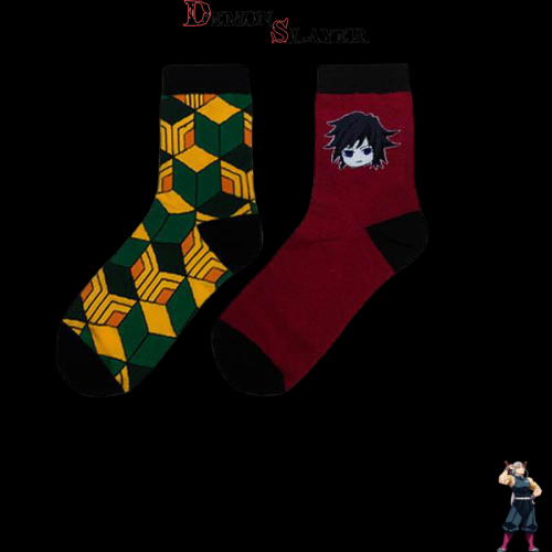 Chaussettes Giyuu Tomioka de Demon Slayer