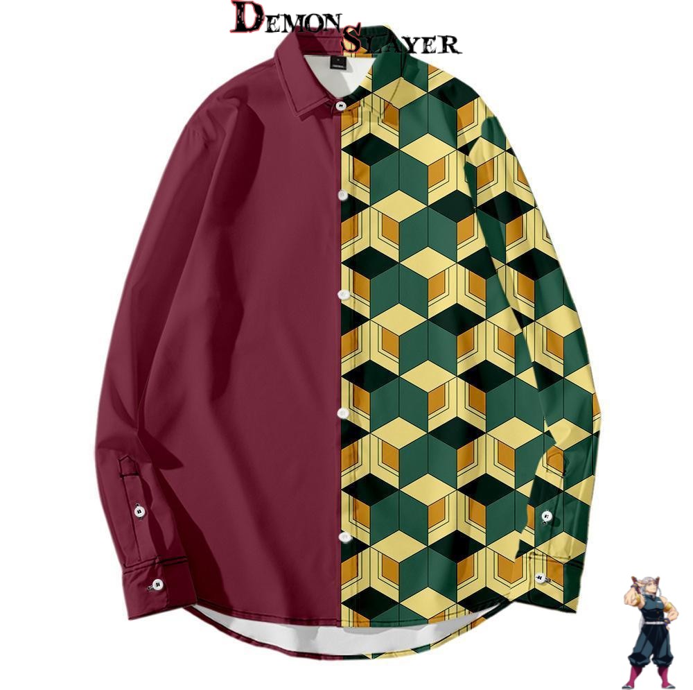 Chemise Giyu Demon Slayer manches longues