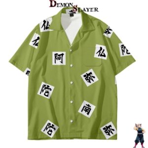 Chemise Gyomei Demon Slayer, du XS au 6XL