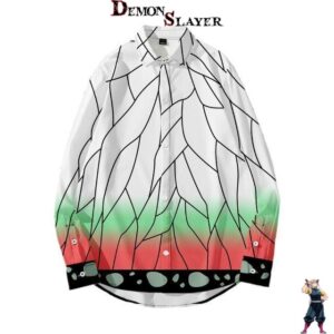 Chemise Shinobu Demon Slayer à manches longues du XXS au 5XL