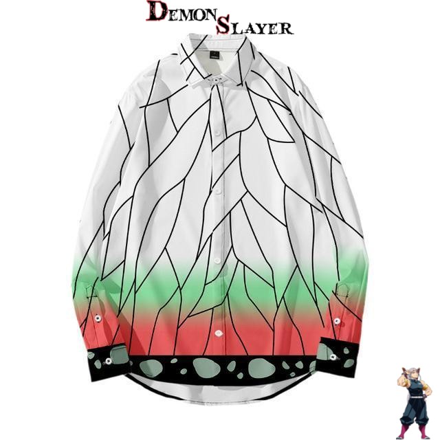 Chemise Shinobu Demon Slayer à manches longues du XXS au 5XL