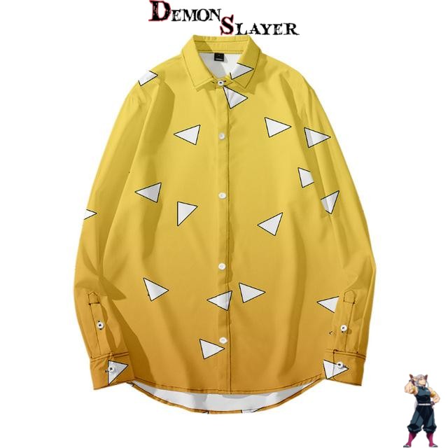 Chemise Demon Slayer Zenitsu à manches longues