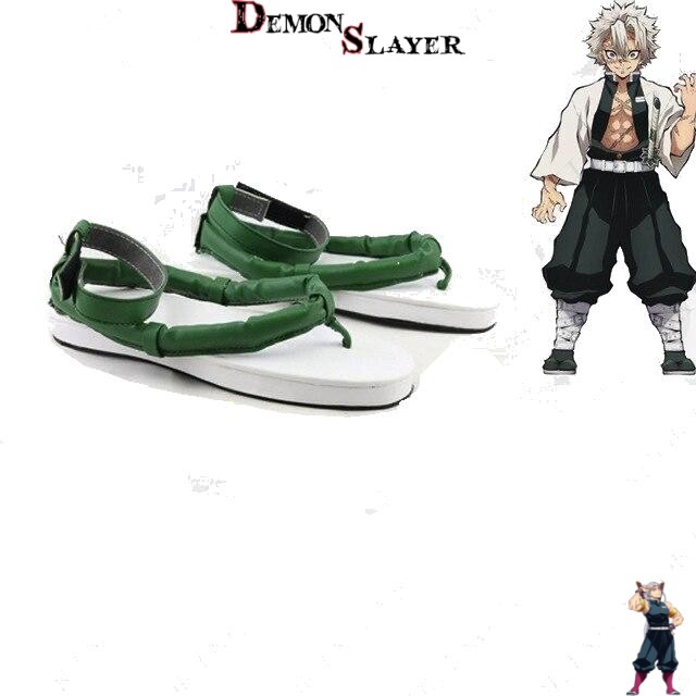Chaussures de cosplay Sanemi Demon Slayer du 35 au 48