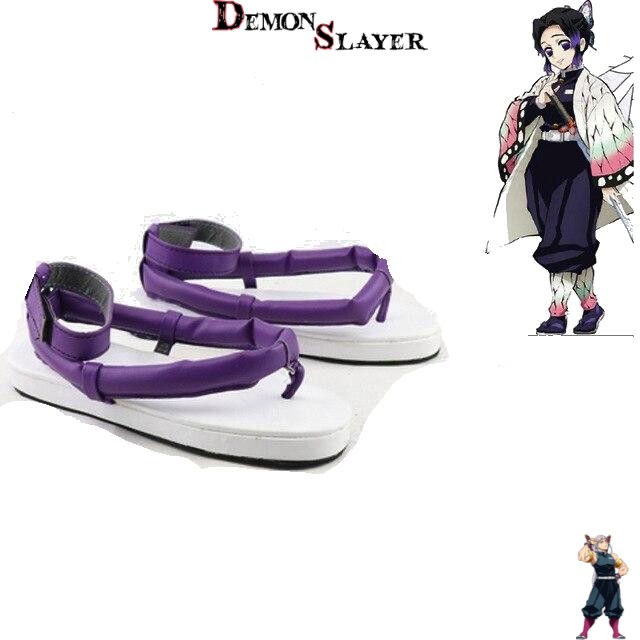 Chaussures de cosplay Shinobu Kocho Demon Slayer du 35 au 48