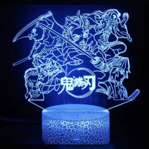 Lampe 3D Demon Slayer avec télécommande sans fil
