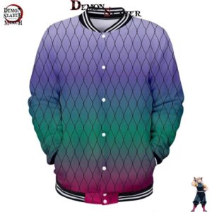Veste baseball Demon Slayer Kimetsu motif Butterfly Estate