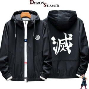 Veste Demon Slayer Destroy Kanji en tailles M à 5XL